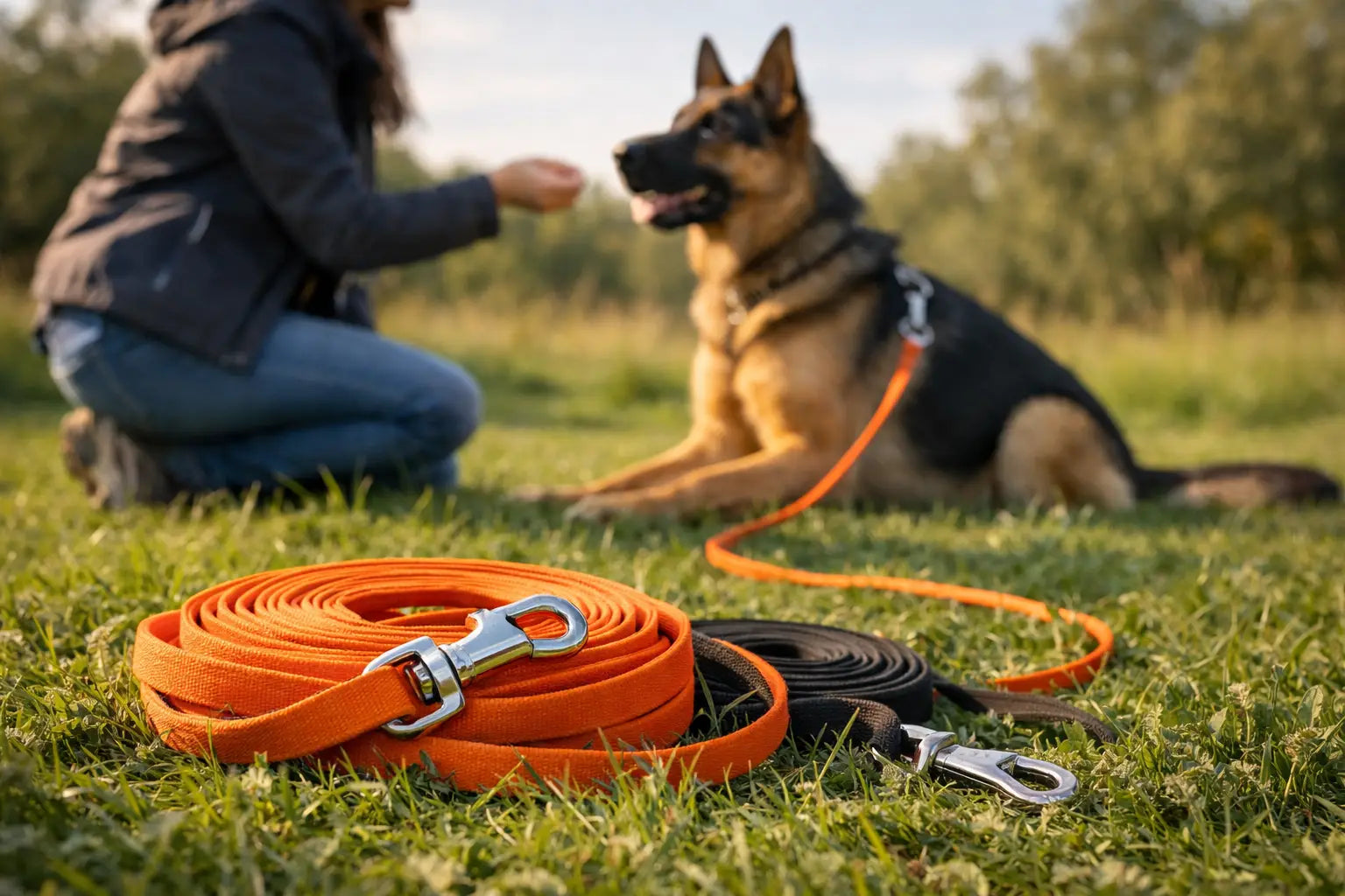Die richtige Schleppleine fürs Hundetraining