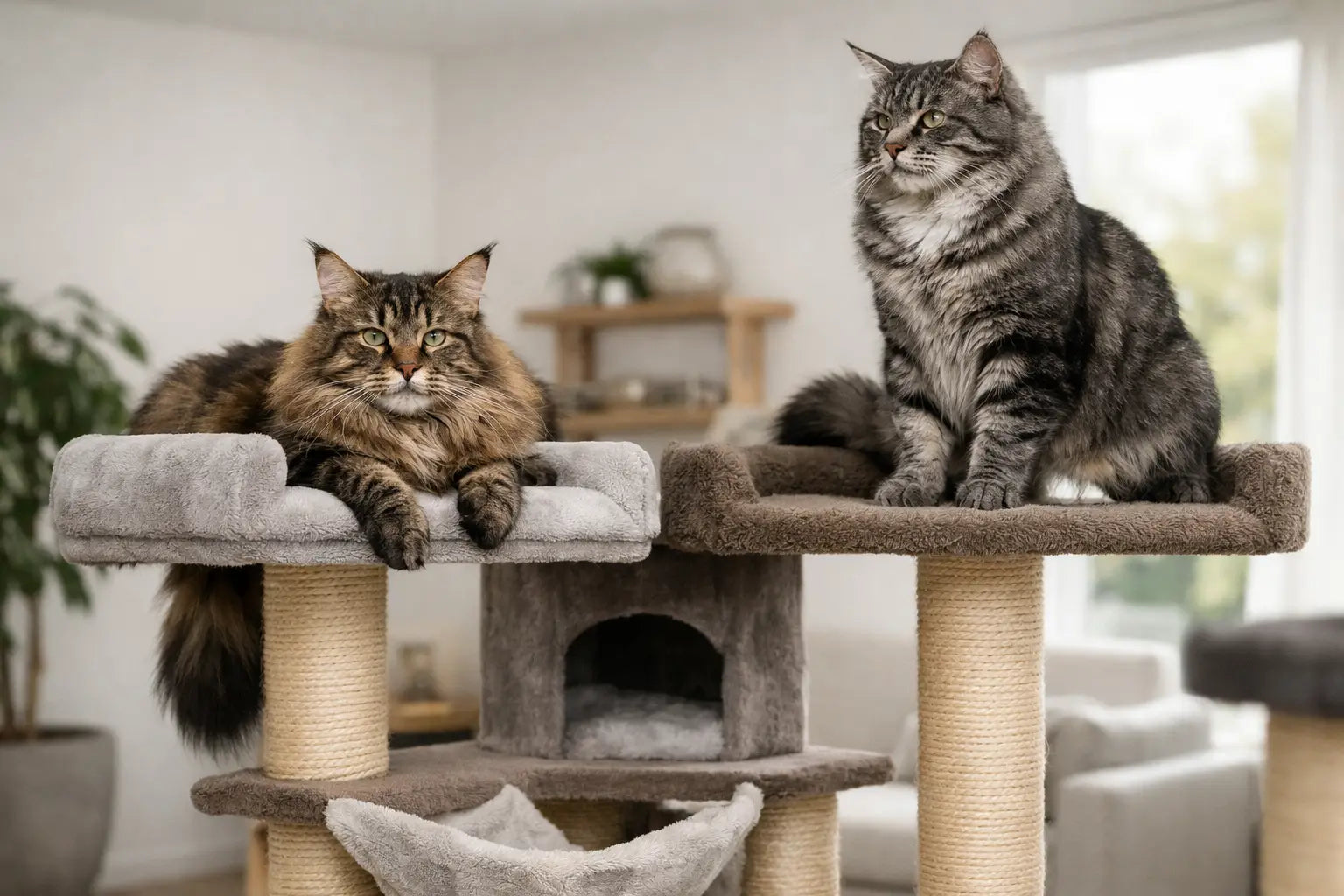 Stabiler Kratzbaum für große Katzen richtig wählen