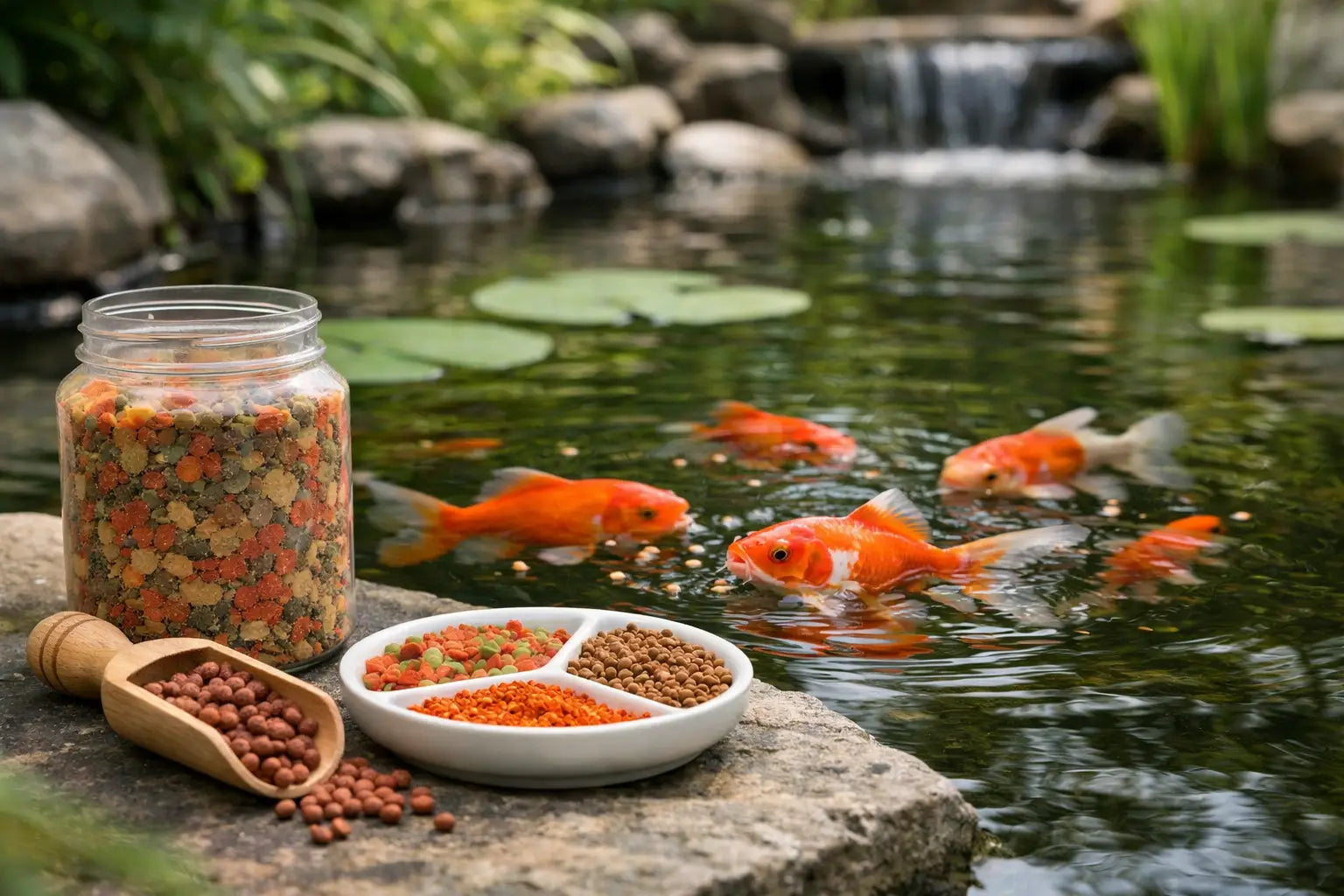 Goldfischfutter für Teich richtig auswählen