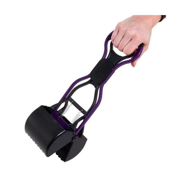 Karlie Swifty Scoop n Go Kotaufheber - Schwarz/Lila - 28 x 9 cm
