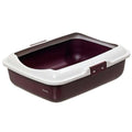 Karlie K-Cat 1 Katzentoilette mit Rand - Dunkelrot