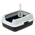 Karlie K-Cat 2 Katzentoilette mit extra hohem Rand - Dunkelgrau