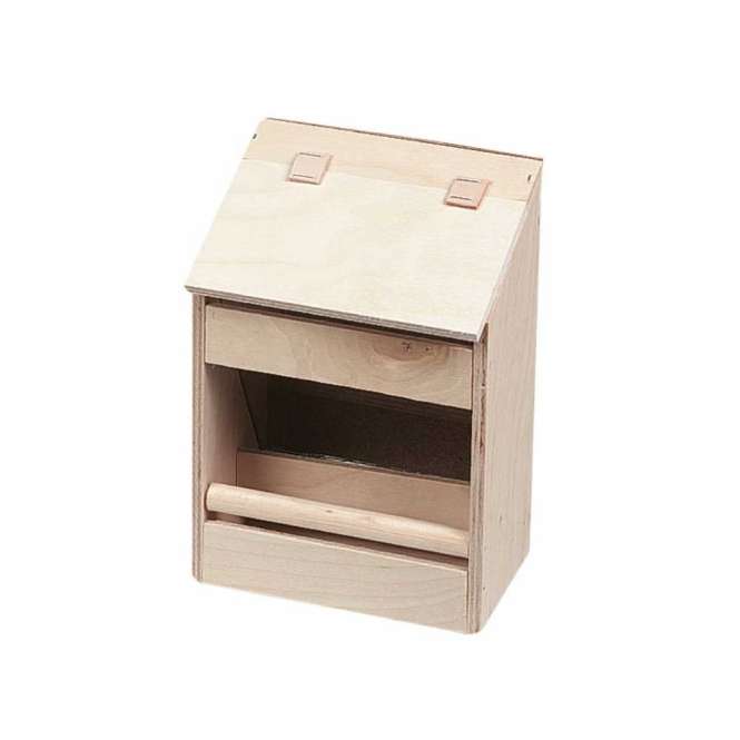 Karlie Flamingo Futterkrippe aus Holz für Vögel - 16 cm