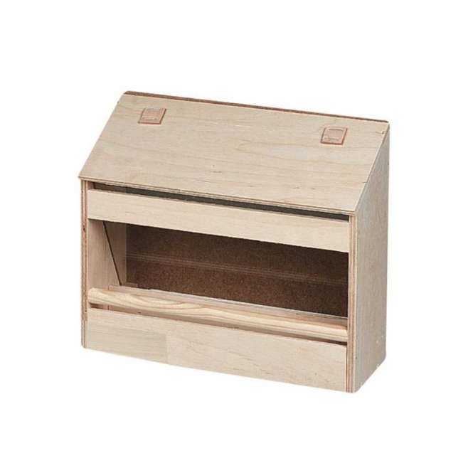 Karlie Flamingo Futterkrippe aus Holz für Vögel - 26 cm