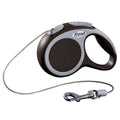 Flexi VARIO Seil-Roll-Leine - Größe XS, 3m/bis 8kg - Braun
