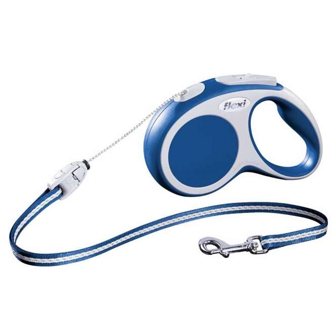 Flexi VARIO Seil-Roll-Leine - Größe S, 5m/bis 12kg - Blau