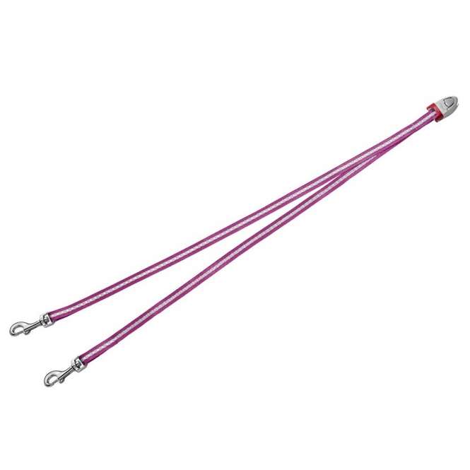Flexi VARIO Duo Belt - Koppel für 2 kleine Hunde - Pink