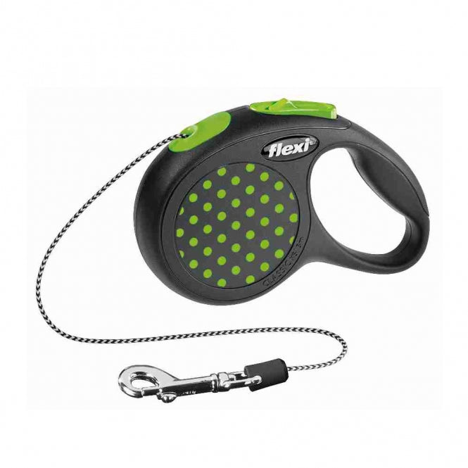 FLEXI Design Seil-Roll-Leine - 3 m, 8 kg - gelb