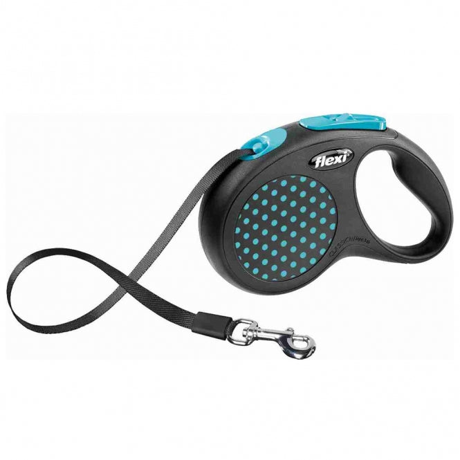 FLEXI Design Gurt-Roll-Leine - 5 m, 15 kg - grün