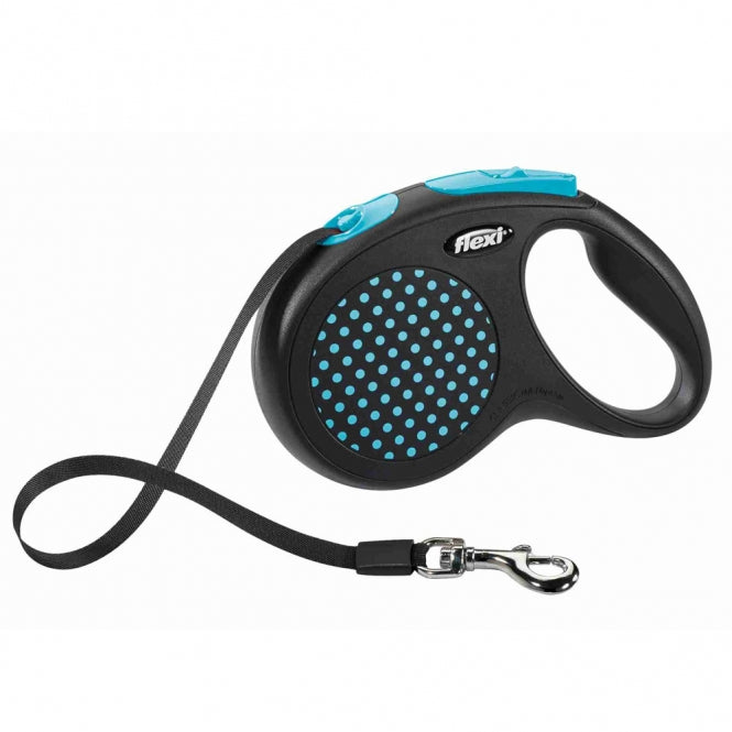 FLEXI Design Gurt-Roll-Leine - 5 m, 25 kg - grün