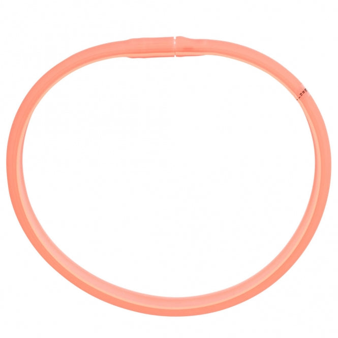 Trixie Flash Leuchtband USB - extra breit - koralle / 70 cm