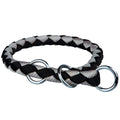 Trixie Cavo Würger / Zug-Stopp-Halsband - schwarz/silber - 43-51 cm/ 18 mm