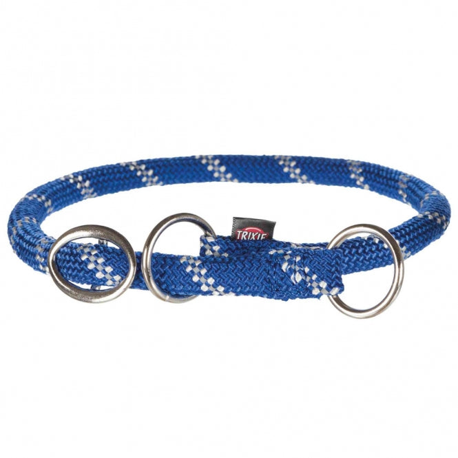 Trixie Sporty Rope Zug-Stopp-Halsband - blau - L-XL