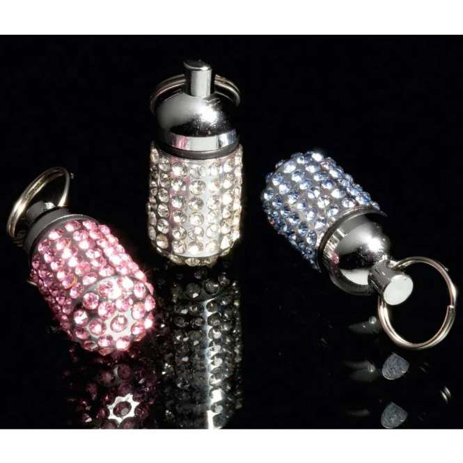 Karlie Adresstube Pretty Silber mit Strass - klein - Weiß