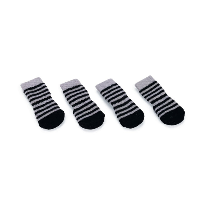 Karlie Doggy Socks Hundesocken 4er Set - Schwarz/Grau - L