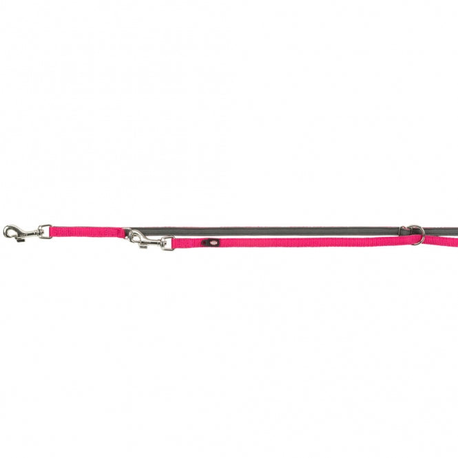 Trixie Premium Verlängerungsleine mit Neopren-Polsterung - fuchsia/grafit - 2,00 m/20 mm