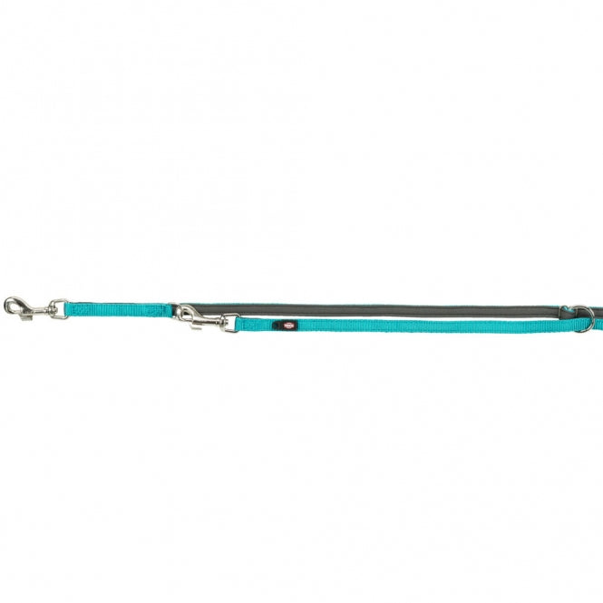 Trixie Premium Verlängerungsleine mit Neopren-Polsterung - ozean/grafit - 2,00 m/20 mm