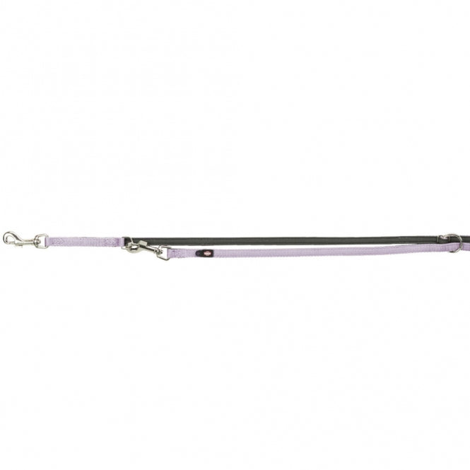Trixie Premium Verlängerungsleine mit Neopren-Polsterung - flieder/grafit - 2,00 m/25 mm