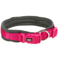 Trixie Premium Halsband, extra breite Neopren Polsterung - fuchsia/grafit - 49-55 cm/25 mm