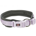 Trixie Premium Halsband, extra breite Neopren Polsterung - flieder/grafit - 27-35 cm/10 mm