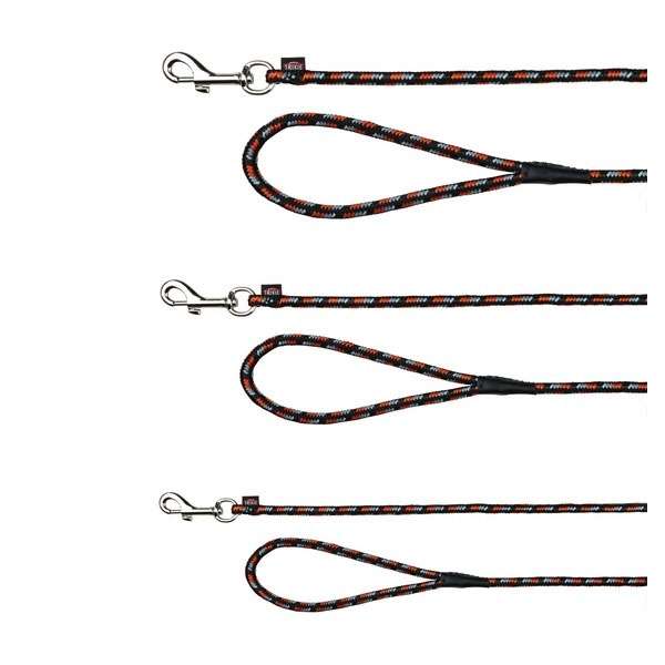 Trixie Schleppleine Mountain Rope - schwarz/orange - 15 m