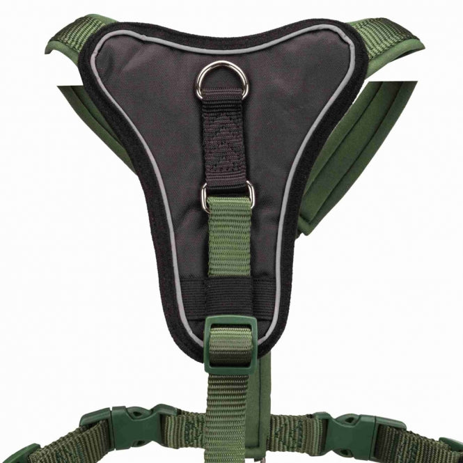 Trixie Premium Y-Geschirr - waldgrün - 85-105 cm/25 mm