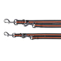 Trixie Fusion Verlängerungsleine - schwarz/orange, L-XL, 2 m/25 mm