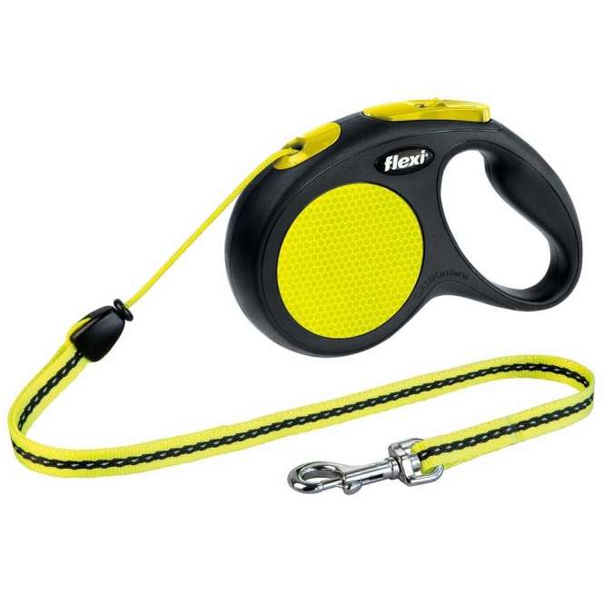 Flexi New Classic Neon Seil-Roll-Leine - XS
