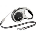 FLEXI Rollleine New COMFORT Seil - 8m, bis 12kg - schwarz