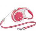 FLEXI Rollleine New COMFORT Seil - 8m, bis 12kg - rot