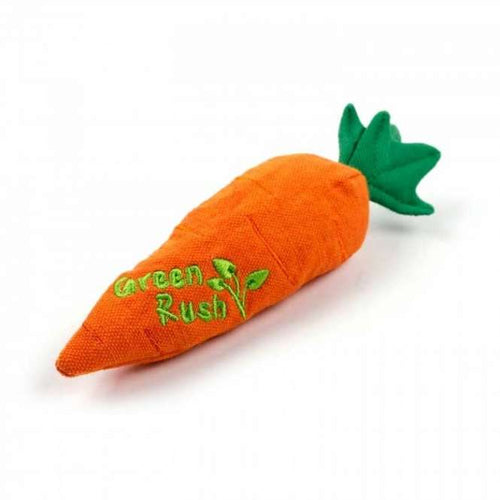 All for Paws Green Rush Carrot Katzenspielzeug mit Catnip