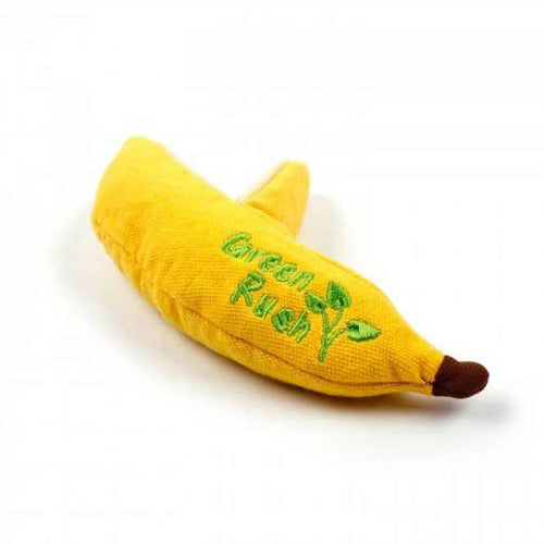 All for Paws Green Rush Banana Katzenspielzeug mit Catnip