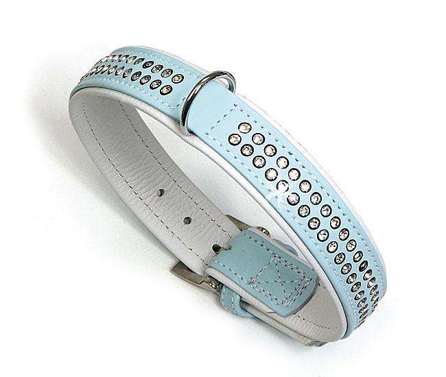 Karlie VINTAGE TIFFANY Halsband - Hellblau - 22 mm, 45 cm