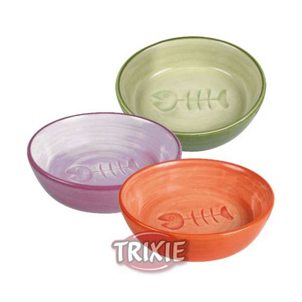 Trixie Keramiknapf FISCHGRÄTE - Hellviolett