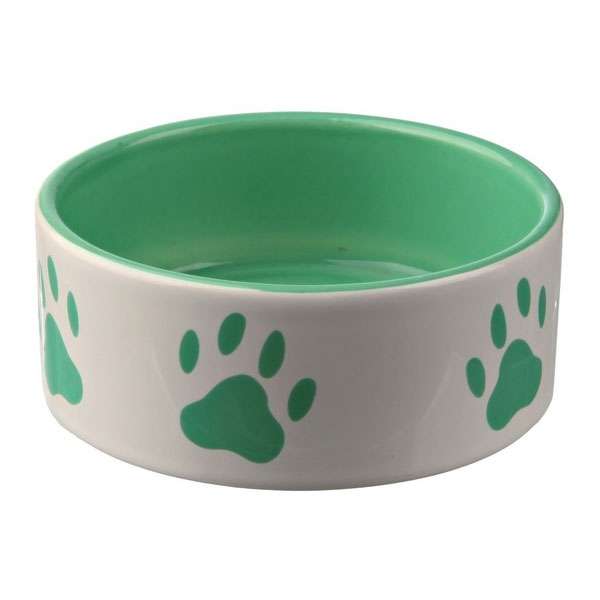 Trixie Keramiknapf Pfote - Mint - 1,4 L