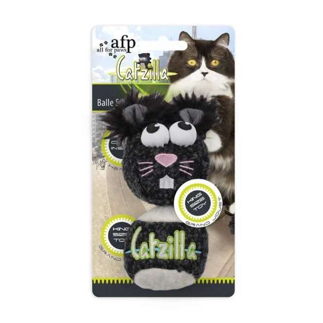 All for Paws Catzilla Mouse Ball extra großes Katzenspielzeug