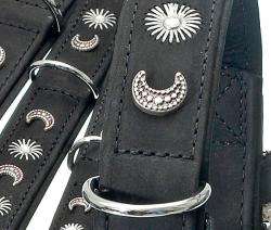Karlie BUFFALO DECO Halsband MOND - Schwarz - 24 mm, 35 cm