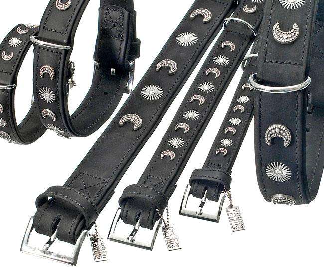 Karlie BUFFALO DECO Halsband MOND - Schwarz - 24 mm, 35 cm