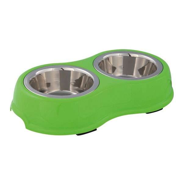 Trixie Napfset mit Kunststoffhalter - 2 x 0,45 l