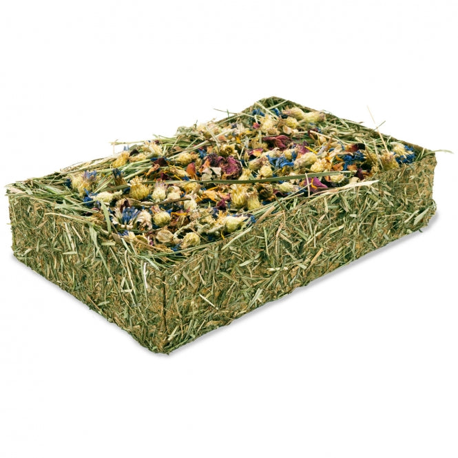 JR Farm Heu-Schale mit Blüten 130g