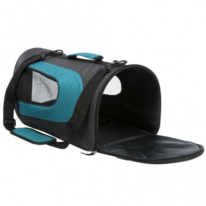 Trixie Tragetasche Alina - 27 × 27 × 52 cm - anthrazit/petrol