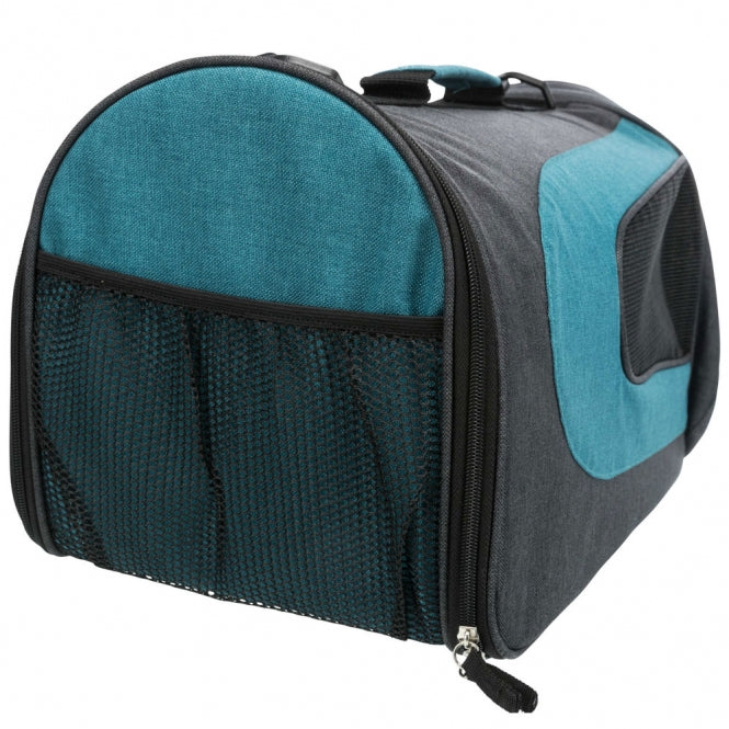 Trixie Tragetasche Alina - 27 × 27 × 52 cm - anthrazit/petrol
