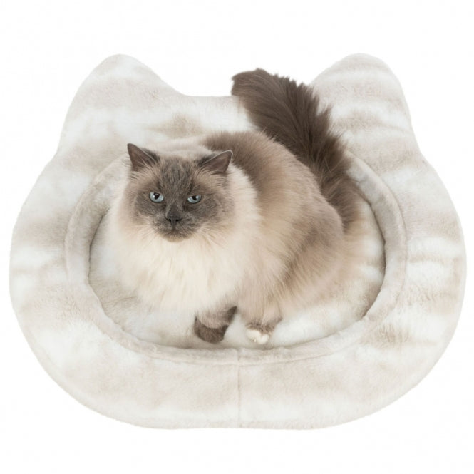 Trixie Katzenbett Nelli - weiß-taupe - 70 × 60 cm