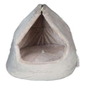 Trixie Hundekönig Kuschelhöhle und Bett - Beige, 50x45x48 cm
