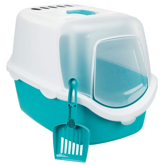 Trixie Katzentoilette Vico Easy Clean - türkis/weiß