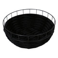 D&D Drahtkorb Ferry - schwarz - 60x60x25cm