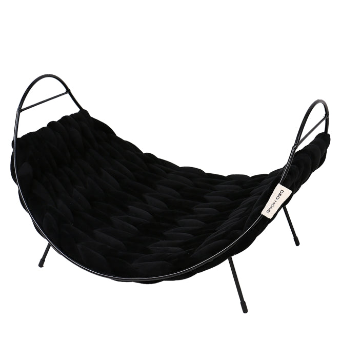 D&D Katzenbett Baily Fleece - schwarz - 40x35x20cm