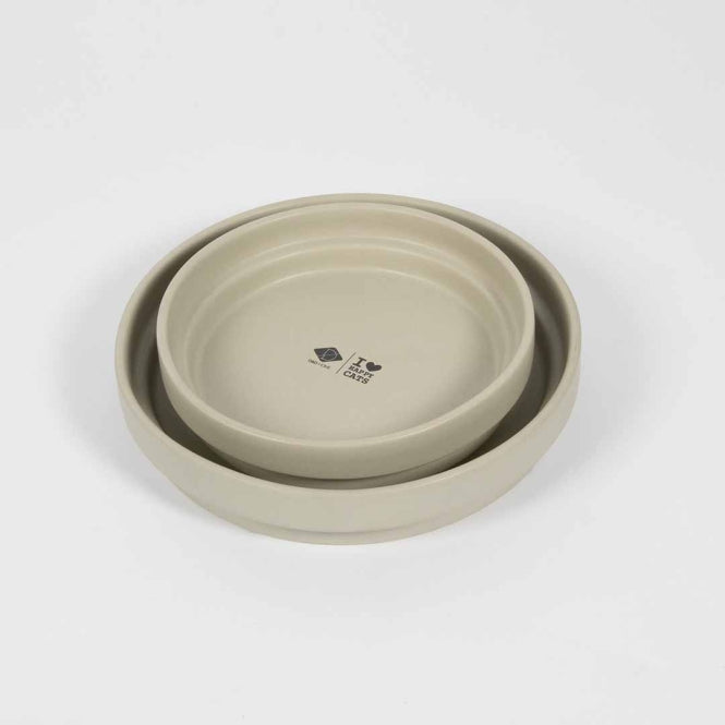 D&D Trinknapf ACE - beige - 1250ml - 25x25x4,5cm