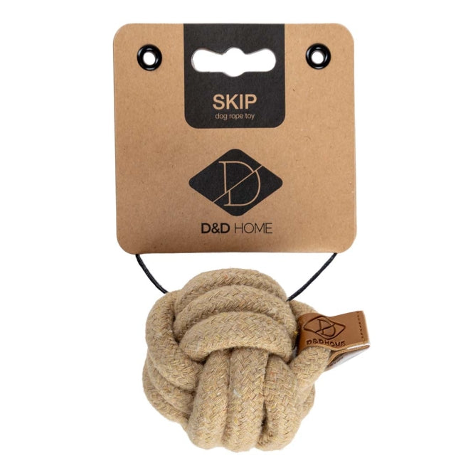 D&D Baumwollspielzeug Skip - sand - 6x6x6cm