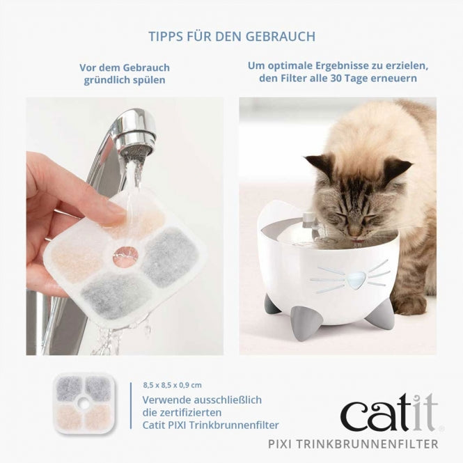 Catit PIXI Trinkbrunnenfilter - 3er Pack